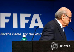 Joseph Blatter tras anunciar su dimisión en Zúrich el 2 de junio de 2015 Joseph Blatter tras anunciar su dimisión en Zúrich el 2 de junio de 2015