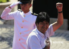 Evo Morales en Cartagena de Indias