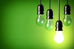 El Consejo de Ministros prevé establecer el precio de la luz para el pequeño consumidor Cuatro bombillas de color verde