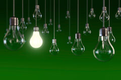 Competencia investiga posibles prácticas ilegales en el mercado de comercialización de energía eléctrica Bombillas con fondo verde