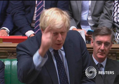 Boris Johnson en el Parlamento