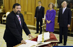 Caamaño promete su cargo como nuevo ministro de Justicia ante los Reyes Caamaño promete su cargo como nuevo ministro de Justicia ante los Reyes