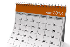 Hacienda amplía hasta el 1 de abril el plazo para acogerse al Plan de Pago a Proveedores de entidades locales Un calendario de mesa gris y naranja del mes de Abril (en inglés)