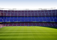 Vista panóramica de parte del Camp Nou