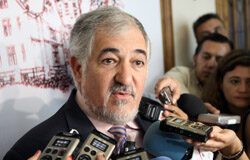 La Fiscalía investigará la “no huelga” de los controladores aéreos El Fiscal General del Estado, ayer en Santander.