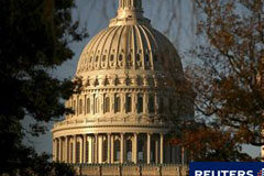 Los republicanos controlarán la Cámara de Representantes de EEUU Imagen del Capitolio de Estados Unidos, en Washington, al anochecer del 1 de noviembre.