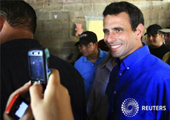Capriles en un acto en maracaibo