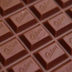 Tableta de chocolate de la marca Cardbury