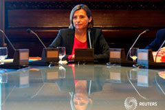 Carme Forcadell renuncia a volver a presidir el Parlamento catalán La expresidenta del Parlament en una reunión de la Cámara en Barcelona el 13 de noviembre de 2017