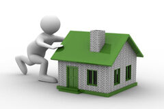 La dualidad inmobiliaria y la necesaria relación entre Registro de la Propiedad y Catastro Inmobiliario Un muñequito empujando una casita