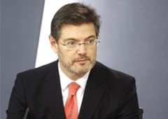 El ministro de Justicia, Rafael Catalá, en la rueda de prensa posterior al Consejo de Ministros.