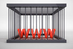 Confirman 18 meses de prisión al administrador de la web Bajatetodo.com por un delito contra la propiedad intelectual Dentro de una celda www en rojo
