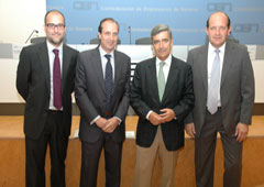 De izq. Dcha., Gabriel Castro, Javier Muñoz, Juan Manuel Fernández y Julio Muerza.