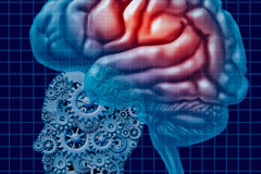 La inteligencia artificial- hacia una autonomía absoluta Silueta de una cabeza y un cerebro