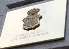 Placa del Consejo General del Poder Judicial