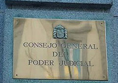 Placa del Consejo General del Poder Judicial