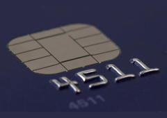 Chip de una tarjeta de crédito