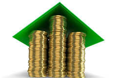 La carga de la prueba de la negociación de la cláusula suelo y los efectos de su nulidad Una casita hecha de monedas con tejado verde