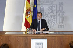 El Gobierno destina 66 millones de euros más para la transformación digital de la Justicia El presidente del Gobierno, Mariano Rajoy, durante la rueda de prensa posterior al Consejo de Ministros, en la que ha valorado la situación tras los atentados en Cataluña.