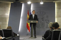 EL BOE publica el RD que eleva las pensiones un 0,25% para 2016 El presidente del Gobierno, Mariano Rajoy, durante su intervención en la rueda de prensa posterior al Consejo de Ministros.