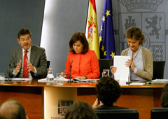 Rafael Catalá Polo, Soraya Sáenz de Santamaría e Isabel García Tejerina