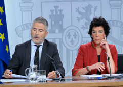 Fernando Grande Marlaska e Isabel Celaá