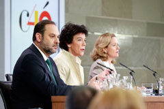 En 2019 se destinarán a fines sociales y de prevención 35.196.893 euros procedentes de bienes decomisados por tráfico de drogas José Luis Ábalos, Isabel Celaá y Nadia Calviño