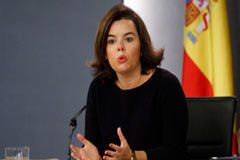 Autorizadas operaciones de deuda a Castilla y León, La Rioja y Comunidad Valenciana Soraya Sáenz de Santamaría