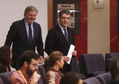 El ministro de Educación, Cultura y Deportes y portavoz del Gobierno, Íñigo Méndez de Vigo, al inicio de la rueda de prensa posterior al Consejo de Ministros.