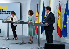 Teresa Ribera, Mª Jesús Montero y Salvador Illa Teresa Ribera, Mª Jesús Montero y Salvador Illa
