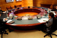 Aprobado el Plan para la Transición hacia una Nueva Normalidad El presidente del Gobierno, Pedro Sánchez, durante la reunión del Consejo de Ministros celebrada en La Moncloa