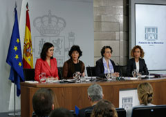 Carmen Montón, María Isabel Celaá, Magdalena Valerio y Mertitxell Batet Carmen Montón, María Isabel Celaá, Magdalena Valerio y Mertitxell Batet