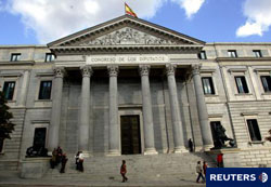 la entrada del Congreso de los Diputados la entrada del Congreso de los Diputados