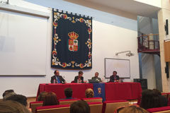 Thomson Reuters y la Universidad de Burgos iniciarán actividades conjuntas para la formación de estudiantes de la Facultad de Derecho en el ámbito tecnológico 3.0 De izqda.. a dcha, Joaquín Delgado, Decano del Iltre. Colegio de Abogados de Burgos, la presidenta del Consejo General de la Abogacía Española, Victoria Ortega, el decano de la Faculta de Derecho, Santiago A. Bello y el coordinador del Máster, D. Félix Va