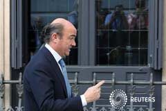 España usará el FROB para Bankia; no necesita el aval del BCE De Guindos a su llegada al Congreso el 30 de mayo de 2012.