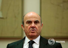 El ministro Luis de Guindos en el Congreso de los Diputados en Madrid, 19 de abril de 2016 El ministro Luis de Guindos en el Congreso de los Diputados en Madrid, 19 de abril de 2016