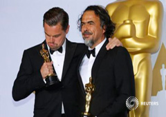 Leonardo DiCaprio, ganador del Oscar a mejor actor por su papel en 