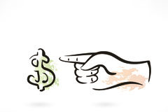 FCPA: persecución internacional de la corrupción: tan lejos…, y tan cerca de las empresas españolas Un dedo señalando símbolo del dólar
