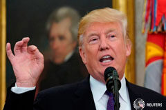 El proyecto de reforma tributaria de Trump se enfrenta a una posible oposición republicana en el Senado El presidente de EEUU, Donald Trump, en un evento en la Casa Blanca de Washington (EEUU) el 27 de noviembre de 2017