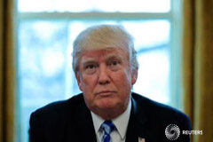 Un abogado especial investigará la relación entre Rusia y campaña de Trump Donald Trump, en una rueda de prensa en la Casa Blanca en Washington, mar 24, 2017