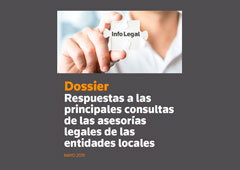 ¿Cuáles son las principales consultas de las asesorías legales de las entidades locales?