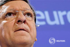 La Comisión dice que el control de capital en Chipre debe acotarse El presidente de la Comisión Europea, José Manuel Durao Barroso, en rueda de prensa en Bruselas el 25 de marzo de 2013