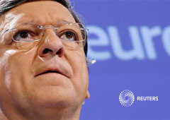 El presidente de la Comisión Europea, José Manuel Durao Barroso, en rueda de prensa en Bruselas el 25 de marzo de 2013