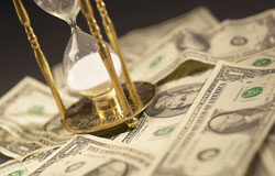 Economías de opción Conjunto de billetes de dólares