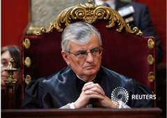 Eduardo Torres-Dulce asiste a la ceremonia de su investidura en la Corte Suprema de Justicia de Madrid