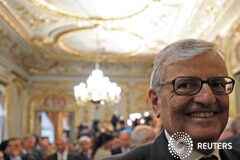 El fiscal general del Estado, Eduardo Torres-Dulce, presenta su dimisión Torres Dulce en el Ministerio de Justicia el 29 de septiembre de 2014