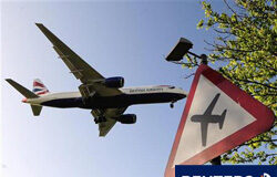 Eurocontrol dice que hoy operarán el 75% de los vuelos un avión de British Airways en el aeropuerto londinense de Heathrow el 21 de abril de 2010.