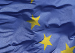 Bandera europea ondeando
