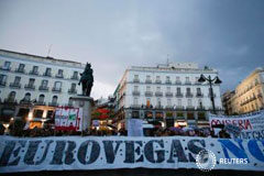 Las Vegas Sands abandona el proyecto Eurovegas en España Manifestación en contra del proyecto celebrada en la céntrica Puerta del Sol de Madrid en septiembre de 2012