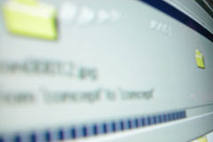 El concepto de expediente administrativo Imagen de una pantalla de ordenador con unas carpetas.